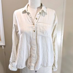 Urban Outfitters Cropped Button Down Longsleeve